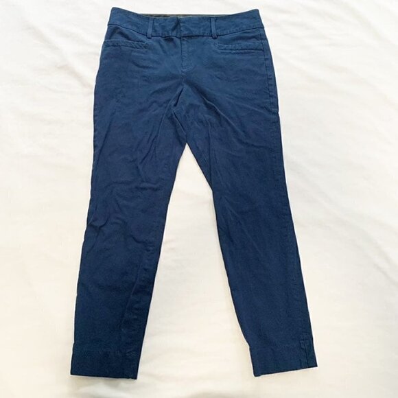 5/$25 Banana Republic Jackson Fit cropped blue dress pants - Size 8 - Picture 1 of 8